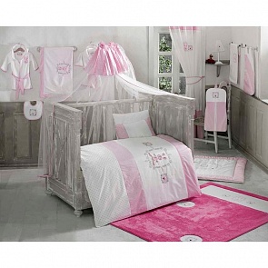 КПБ 3 предмета серии Kidboo Rabbitto, розовый (Kidboo, 00-0012176 Pink)